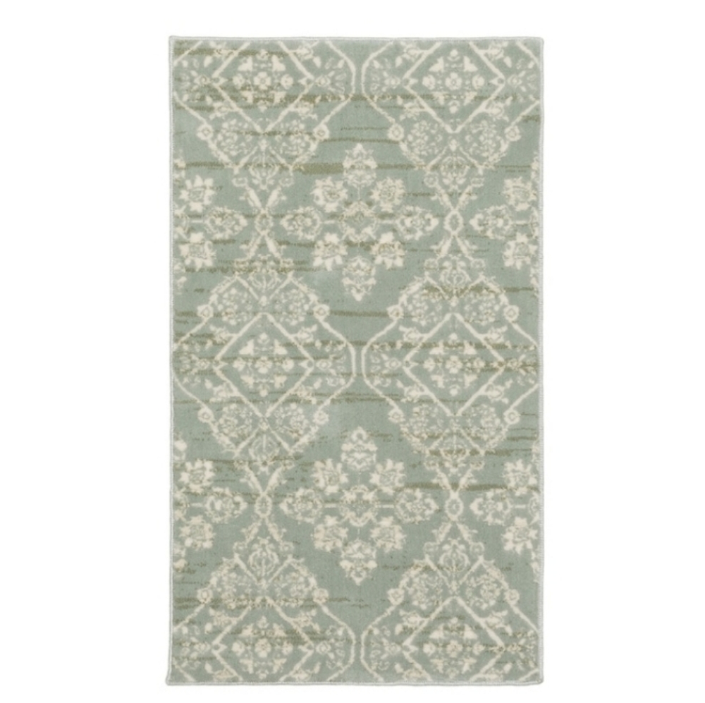 Liliana 2 x 3 Green Indoor Trellis Throw Rug